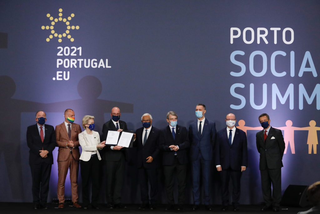 Le sommet social de l'UE à Porto